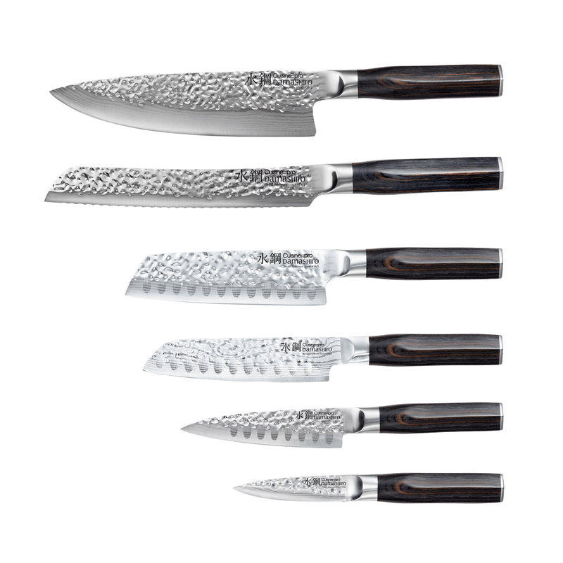 Bloc de couteaux 7 pièces Mokuzai Damashiro EMPEROR® - Cuisine::pro® - hover
