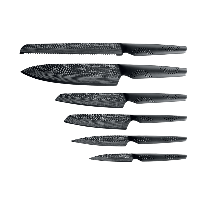 Bloc de couteaux 7 pièces Sakai BLACK SAMURAI iD3® - Cuisine::pro® - hover