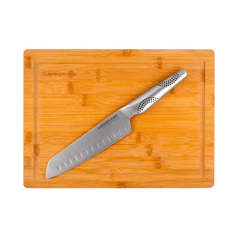 Couteau Santoku 18 cm avec planche iD3® - Cuisine::pro®