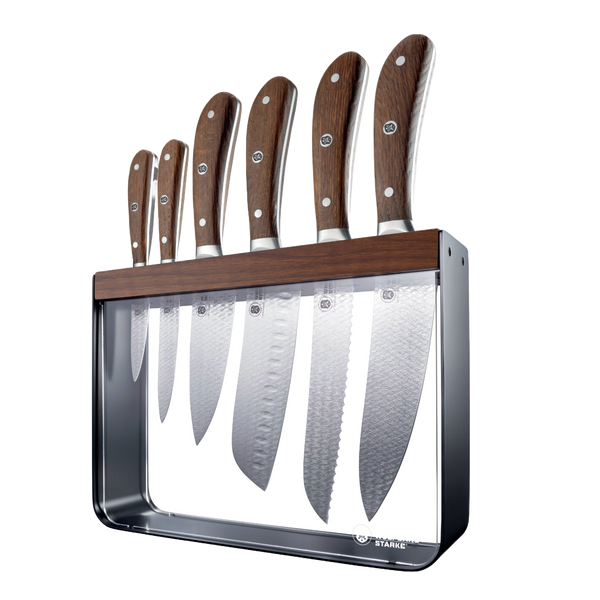 Cuisine::pro® Wolfgang Starke OAK Harz Knife Block 7 Piece