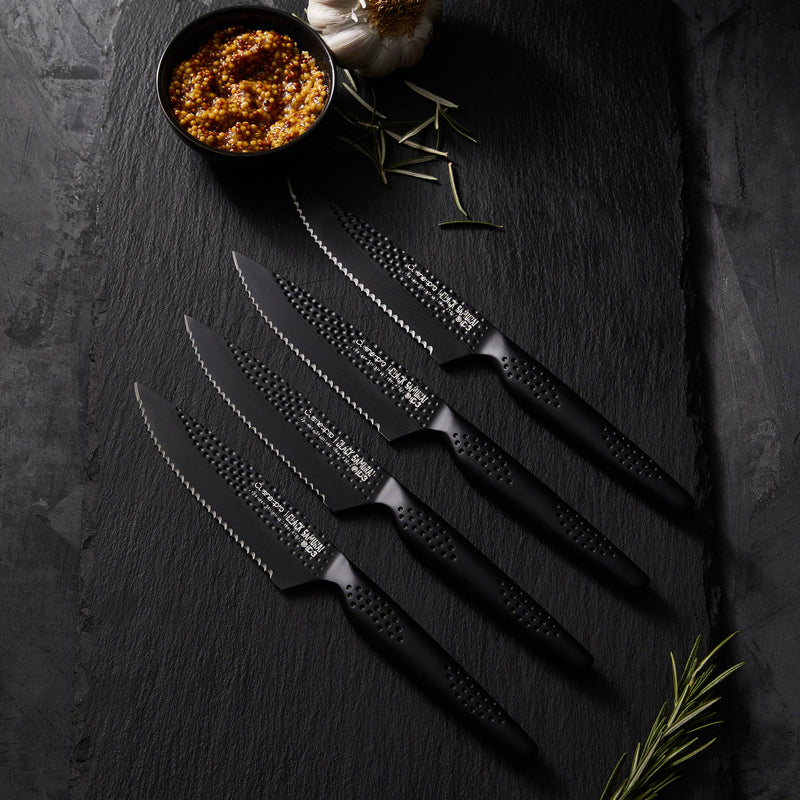 Ensemble de 4 couteaux à steak iD3® BLACK SAMURAI - Cuisine::pro® - hover