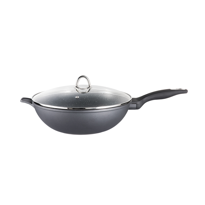 Wok avec couvercle 5 L GRANITE™ - Cuisine::pro®