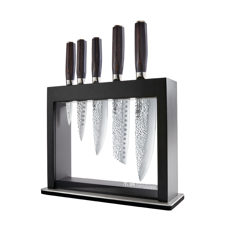 Bloc de couteaux 6 pièces Hisa Damashiro EMPEROR® – Cuisine::pro®