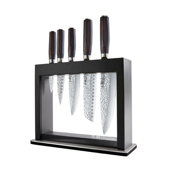 Bloc de couteaux 6 pièces Hisa Damashiro EMPEROR® – Cuisine::pro®
