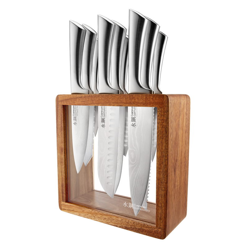 Bloc à couteaux Hiryu Damashiro® 10 pièces - Cuisine::pro®