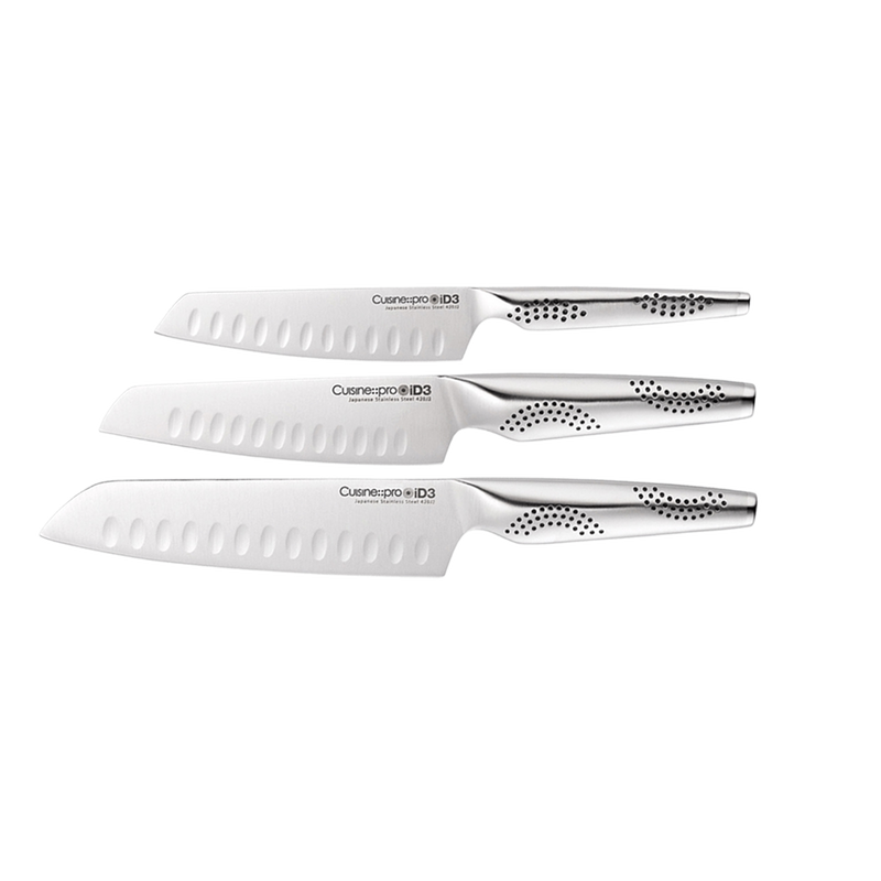 Ensemble de 3 couteaux Santoku iD3® - Cuisine::pro®