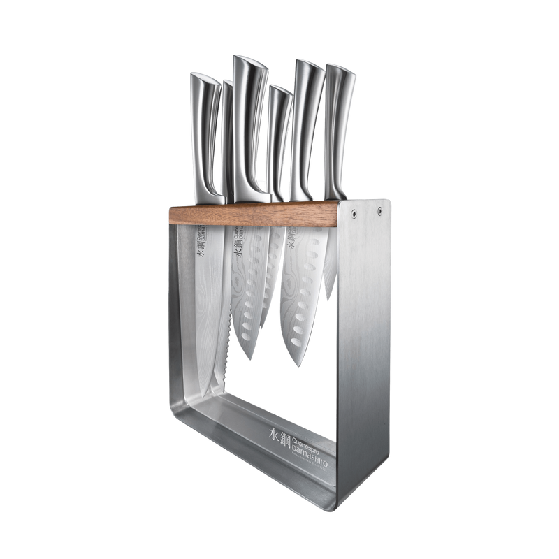 Bloc de couteaux 7 pièces Kinzoku Damashiro® - Cuisine::pro®