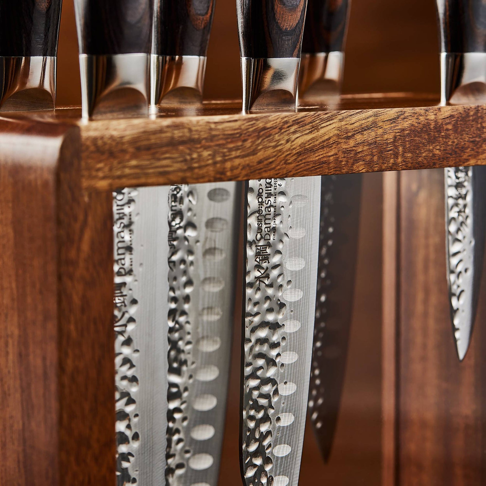 Bloc de couteaux 7 pièces Mokuzai Damashiro EMPEROR® - Cuisine::pro®