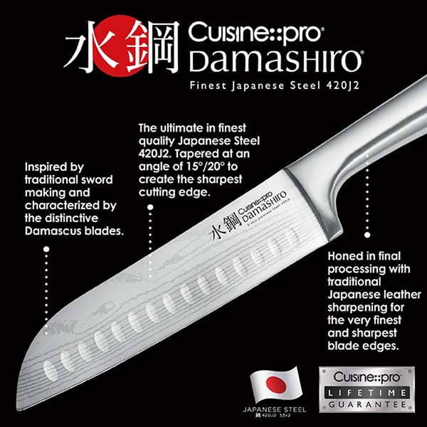 Cuisine::pro® Damashiro® Bodo 10-Piece Knife Block with Cutting Board