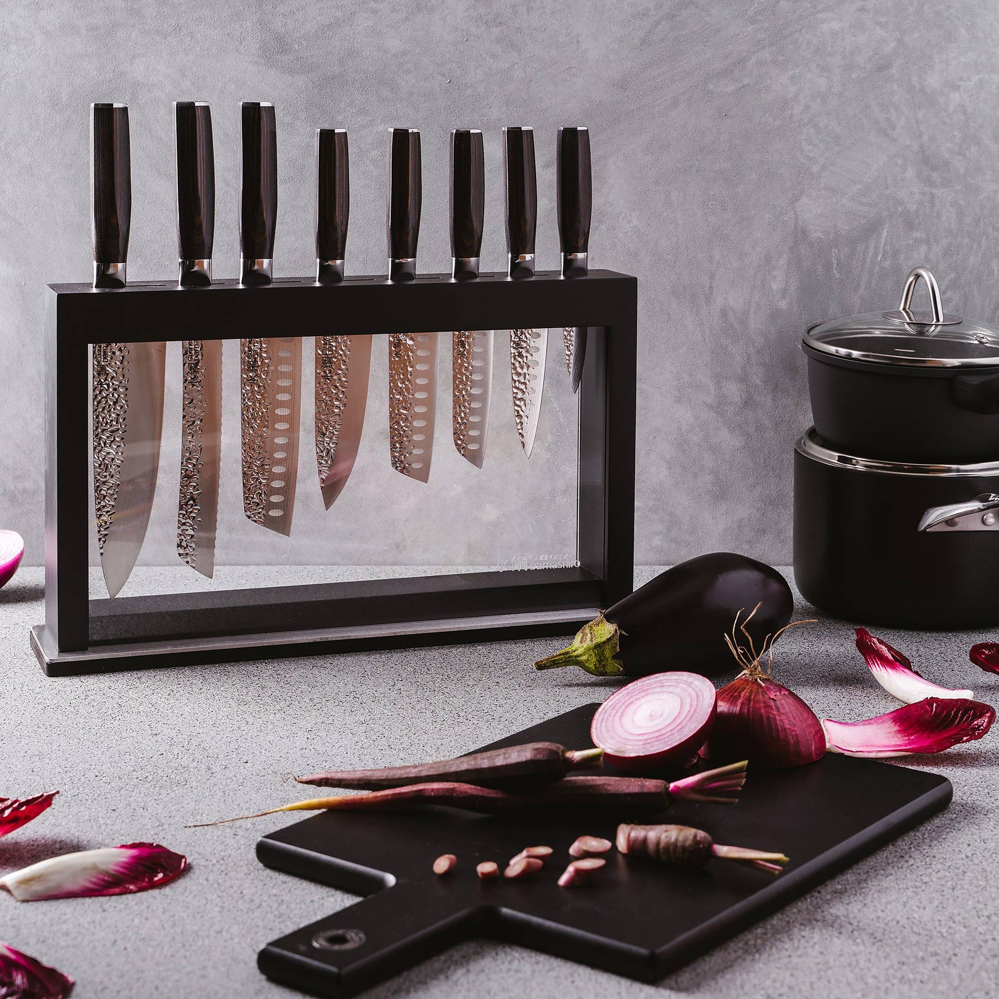 Cuisine::pro® Damashiro EMPEROR®  Hisa Knife Block 9 Piece