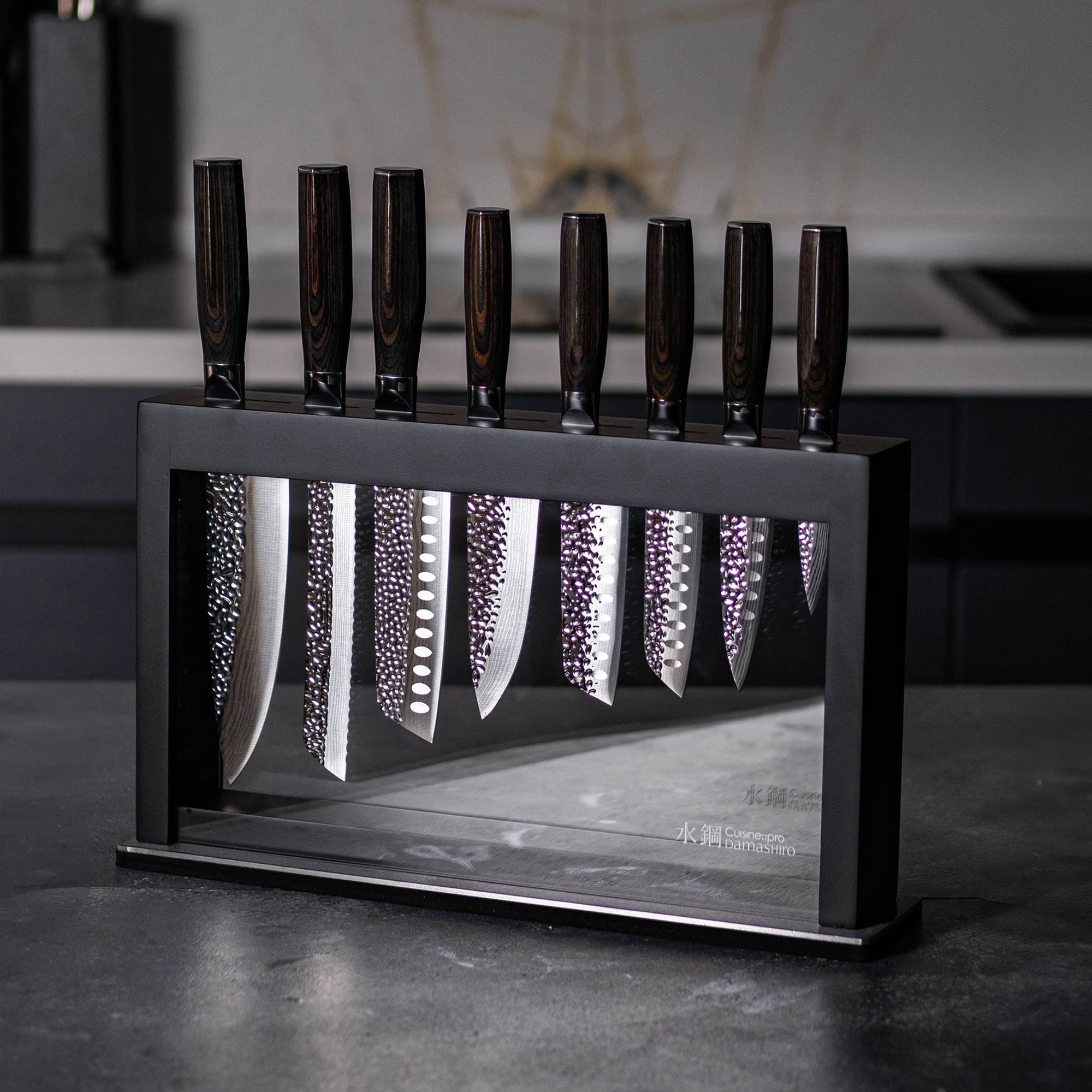 Cuisine::pro® Damashiro EMPEROR®  Hisa Knife Block 9 Piece