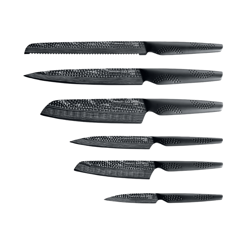 Bloc de couteaux 7 pièces Gozen BLACK SAMURAI iD3® - Cuisine::pro® - hover