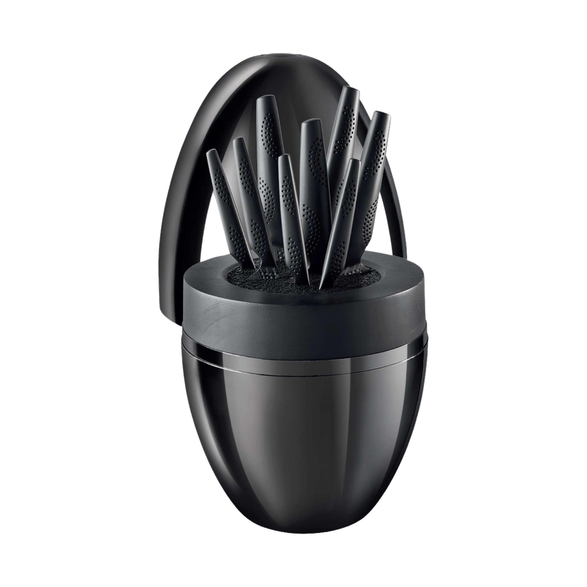 Cuisine::pro® iD3® BLACK SAMURAI THE EGG 9 Piece Knife Block