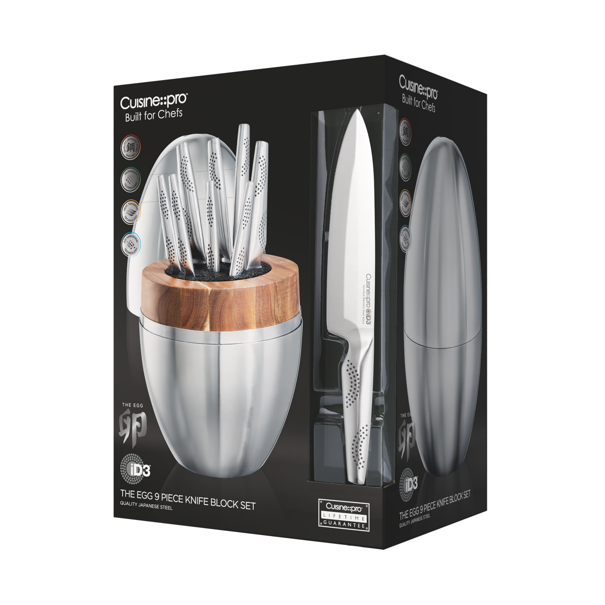 Cuisine::pro® iD3® The Egg Knife Block 9 Piece