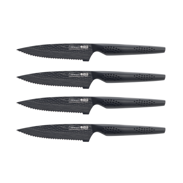 Ensemble de 4 couteaux à steak iD3® BLACK SAMURAI - Cuisine::pro®
