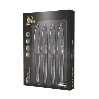 Ensemble de 4 couteaux à steak iD3® BLACK SAMURAI - Cuisine::pro®