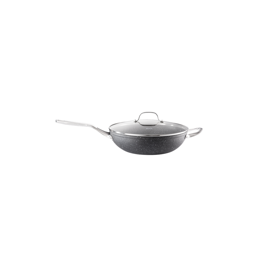 Wok avec couvercle 30 cm IRONROC™ - Cuisine::pro®