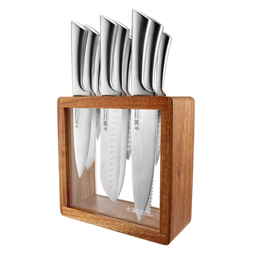 Bloc à couteaux Hiryu Damashiro® 10 pièces - Cuisine::pro®
