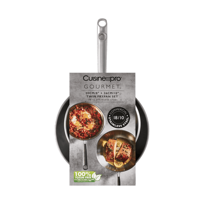 Cuisine::pro® Gourmet Stainless Steel Twin Frypan 8