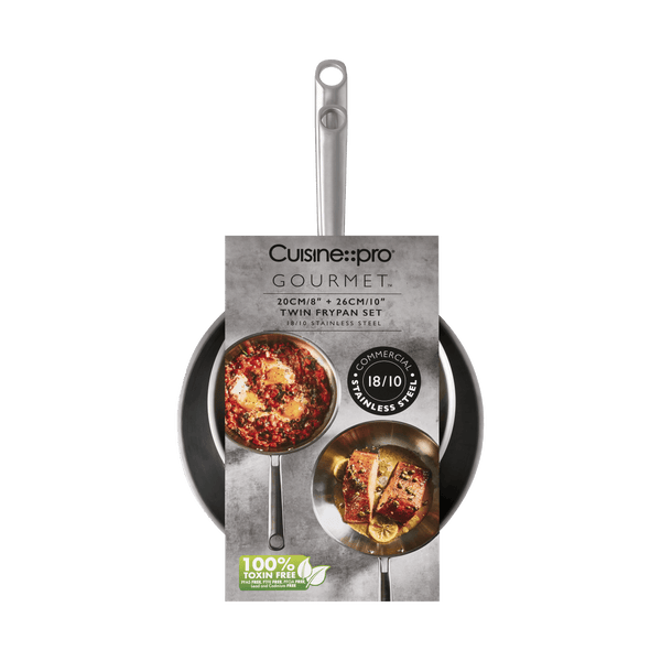 Cuisine::pro® Gourmet Stainless Steel Twin Frypan 8